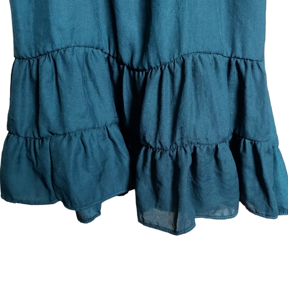 Free People Raven Slip Dress Teal Sz: X-Small - Picture 15 of 16